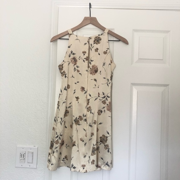 Vintage 90s/y2k Satin Floral Dress - Picture 3 of 5